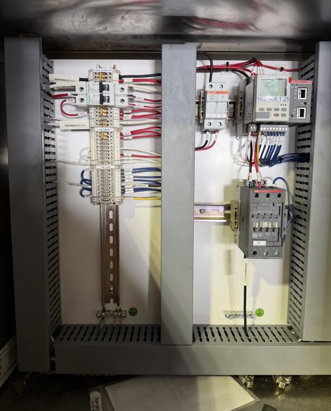 Commercial control panel wiring